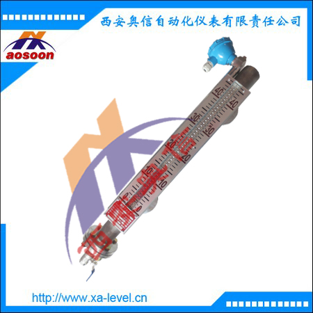 磁翻板液位计 AXUHZ-3DH4/0-2500mm 不锈钢磁性液位计